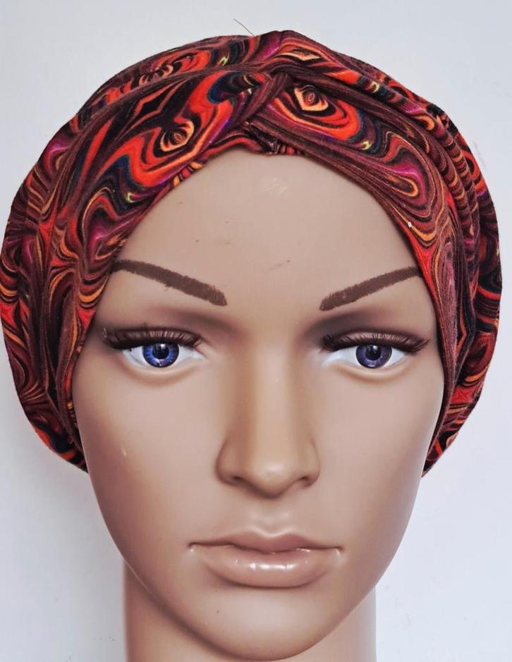 Chemo haarverlies tricot muts met haarband no 8 A., Kleding | Dames, Mutsen, Sjaals en Handschoenen, Nieuw, Muts, Maat 46/48 (XL) of groter