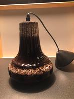 Jaren 70 aardewerk hanglamp, Ophalen of Verzenden, Zo goed als nieuw, Minder dan 50 cm
