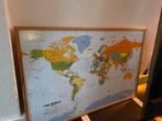 Wereldkaart prikboord vlaggetjes, Ophalen, Interactief, Gebruikt