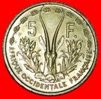 * FRANCE: FRENCH WEST AFRICA 5 FRANCS 1956 MINT LUSTRE!, Losse munt, Overige landen, Verzenden
