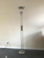 Vloerlamp kleur zilvergrijs met leeslamp en dimmer, Ophalen, Zo goed als nieuw, Metaal, 150 tot 200 cm