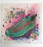 C215 - Nike Sneaker Original on Canvas (Kaws, Banksy), Antiek en Kunst, Kunst | Litho's en Zeefdrukken, Ophalen of Verzenden