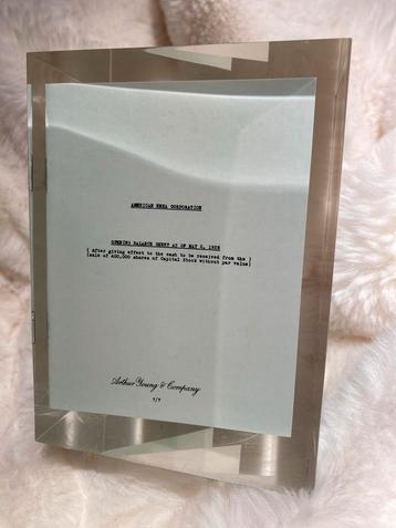 Vintage Lucite Tombstone - American ENKA Corporation beschikbaar voor biedingen