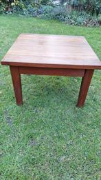 kersenhout bijzettafel 70x70, Ophalen, Gebruikt, Kersenhout, Minder dan 50 cm