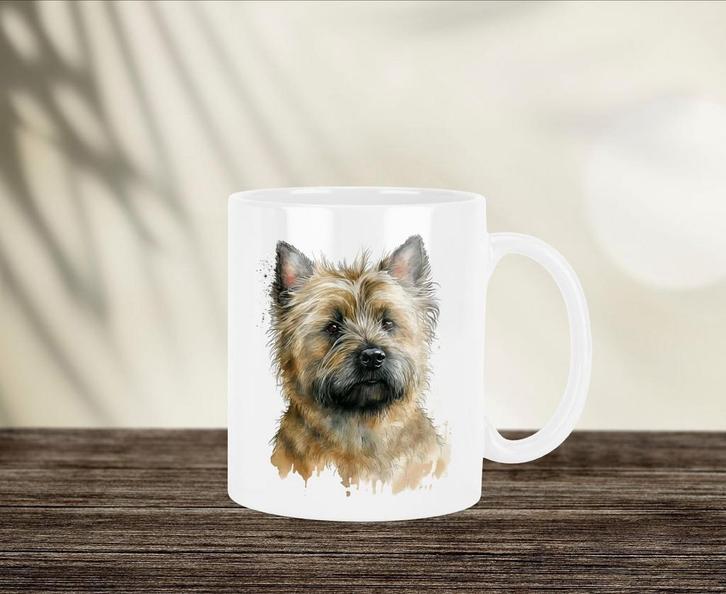 Cairn Terriër mok, Huis en Inrichting, Keuken | Servies, Nieuw, Kop(pen) en/of Schotel(s), Overige stijlen, Verzenden