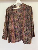 Kimono T1 Blouse goud print - vintage look romy anna sissel, Ophalen of Verzenden, Zo goed als nieuw, Maat 36 (S), Zwart