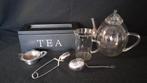 theeset - glazen theepot, theeglas, theedoos en zeefjes, Huis en Inrichting, Keuken | Servies, Overige typen, Ophalen of Verzenden