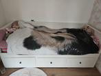 ikea uitschuifbaar bed (hemnes)met lades, Gebruikt, Eenpersoons, Wit, Ophalen of Verzenden