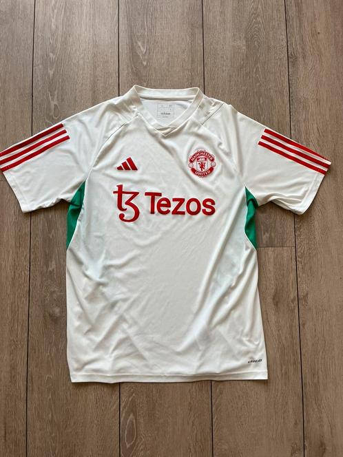 Origineel Man United Traningsshirt, maat L, Sport en Fitness, Voetbal, Zo goed als nieuw, Shirt, Maat L, Ophalen of Verzenden