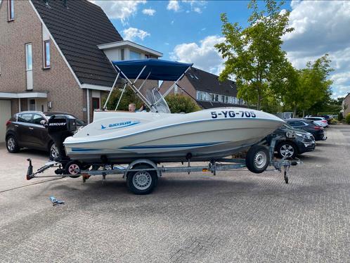 Quiksilver 505 commander 50pk 120 uur, Watersport en Boten, Vis- en Consoleboten, Gebruikt, 50 tot 70 pk, 3 tot 6 meter, Benzine
