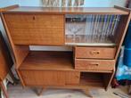 Vintage kast met Glas en Lades, Antiek en Kunst, Ophalen