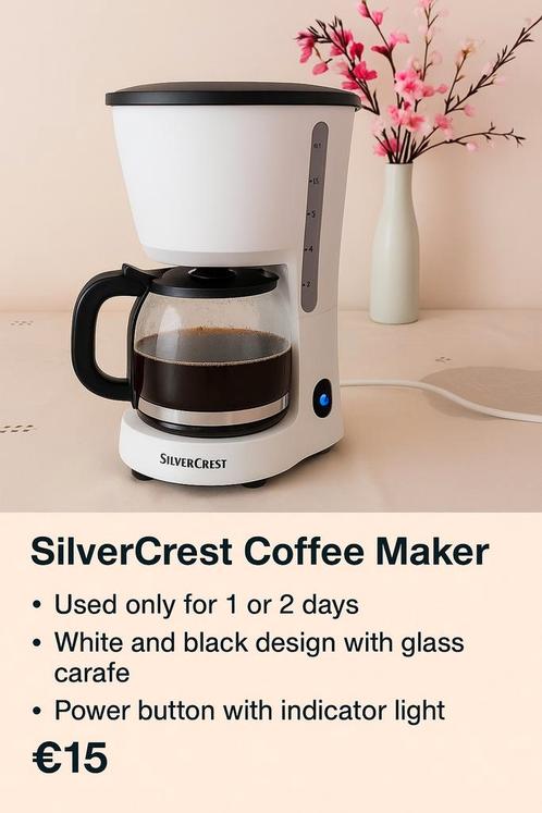 SilverCrest Coffee Maker – Like New, Witgoed en Apparatuur, Koffiezetapparaten, Zo goed als nieuw, Ophalen of Verzenden