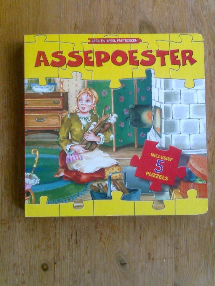 Assepoester en Roodkapje,  met puzzels, Boeken, Kinderboeken | Kleuters, Sprookjes, Ophalen of Verzenden