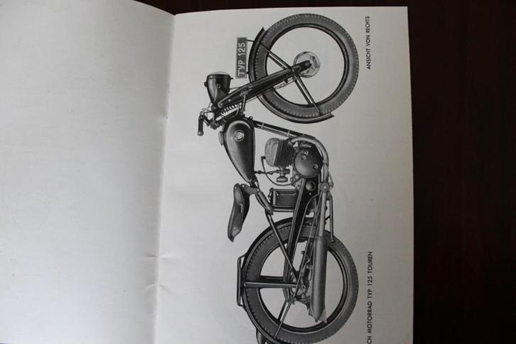 Puch typ 125 1948 motorrad ersatzteil liste onderdelen boek, Motoren, Handleidingen en Instructieboekjes, Overige merken, Ophalen of Verzenden