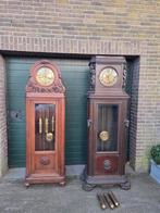 Mooie 3 gewichter de rechtse klok op foto met plat dak, Antiek en Kunst, Ophalen