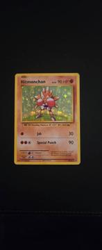 Hitmonchan Pokémon Kaart - Foil, Ophalen of Verzenden, Gebruikt, Losse kaart, Foil