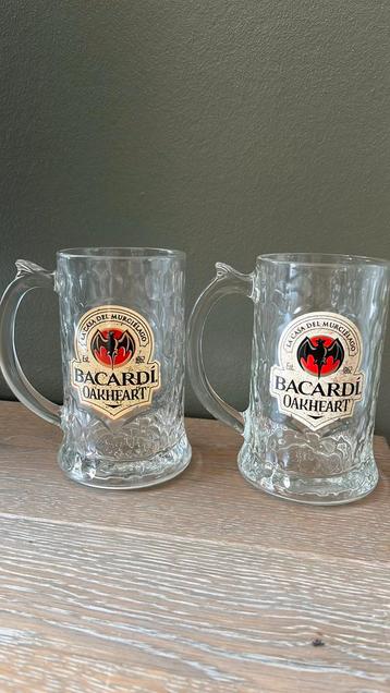 Twee Bacardi Oakheart glazen - nieuw beschikbaar voor biedingen