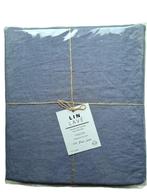 100% linnen dekbedovertrek 140x200 met sloop Rafblauw, Eenpersoons, Blauw, Dekbedovertrek, Nieuw