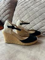 Sleehakken LK Bennett maat 39 zwart beige riet 9cm, Zwart, Ophalen of Verzenden, Zo goed als nieuw, Schoenen met hoge hakken