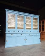 Grenen winkelkast | Oud blauwe buffetkast #2443, Niet ingevuld, 200 cm of meer, Niet ingevuld, Ophalen of Verzenden