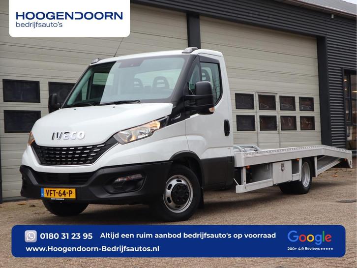 Iveco Daily 40C16 Hi-Matic Euro 6 Automaat Tijhof Oprijwagen, Auto's, Bestelauto's, Bedrijf, Te koop, ABS, Airconditioning, Bluetooth