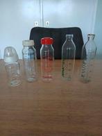 5 oude glazen baby flessen, Ophalen of Verzenden