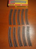 Trix Express 4312 - Gebogen rails R1 (10x) - OVP, Gebruikt, Gelijkstroom, Trix, Rails