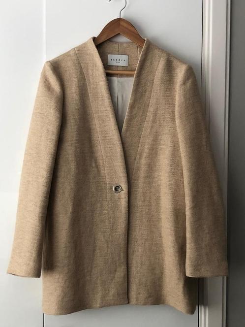 sandro linnen jacket colbert blazer | 36, Kleding | Dames, Jasjes, Kostuums en Pakken, Nieuw, Jasje, Maat 36 (S), Verzenden