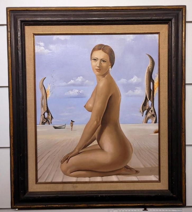 André DE RO, Statues ardentes, Antiek en Kunst, Kunst | Schilderijen | Klassiek, Ophalen of Verzenden