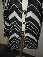 Nieuw! Bandolera zwart - witte transparante blouse maat 44, Zwart, Maat 42/44 (L), Nieuw, Ophalen of Verzenden