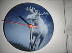 Witte eland analoge klok albino zweden natuur Scandinavië, Ophalen of Verzenden, Zo goed als nieuw