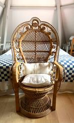 Vintage Pauwenstoel Rotan, Ophalen
