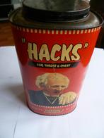 BLIKKEN VOORAAD BLIK "HACKS KEEL SNOEPJES"JAREN 60/70, Ophalen of Verzenden, Gebruikt, Verpakking