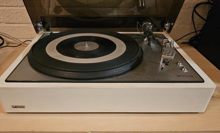 Lenco L-85 Platenspeler Witte uitvoering zeldzaam, Audio, Tv en Foto, Platenspelers, Gebruikt, Platenspeler, Overige merken, Pitch-regelaar