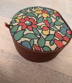 Vintage hoedendoosje flower power, Ophalen of Verzenden