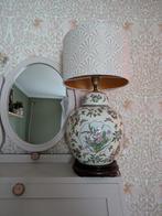 Gemberpot tafellamp met bloemen, Ophalen, Zo goed als nieuw, Oosters, Minder dan 50 cm