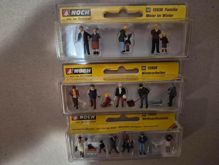 Noch Figuren Set - Winter, Kerstmarkt, Familie, Hobby en Vrije tijd, Modelbouw | Figuren en Diorama's, Nieuw, Figuur of Figuren