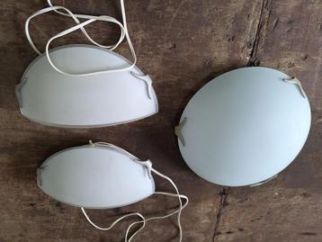 set 2x wandlamp + plafondlamp  beschikbaar voor biedingen