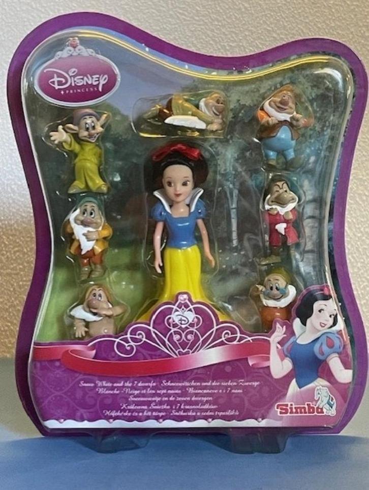 Speelset Sneeuwwitje en de 7 dwergen van Simba, Verzamelen, Disney, Nieuw, Beeldje of Figuurtje, Sneeuwwitje of Doornroosje, Ophalen of Verzenden