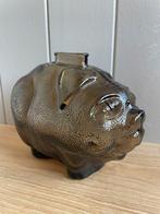 Vintage Anchor Hocking spaarvarken rookglas USA 50s-60s, Ophalen of Verzenden