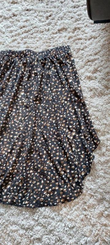 Rok zwart/bruin/witte print shein mt. 2xl zgan   beschikbaar voor biedingen