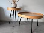 Salontafel set Zuiver, Huis en Inrichting, Ophalen, 50 tot 100 cm, Rond, Zo goed als nieuw