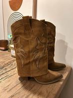 Laarzen met overslag, Hoge laarzen, Bruin, Ophalen of Verzenden, Zo goed als nieuw