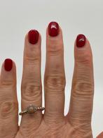 Z922 Pandora zilveren ring pink opal maat 17,25, Ophalen of Verzenden, X, Dame, Zilver