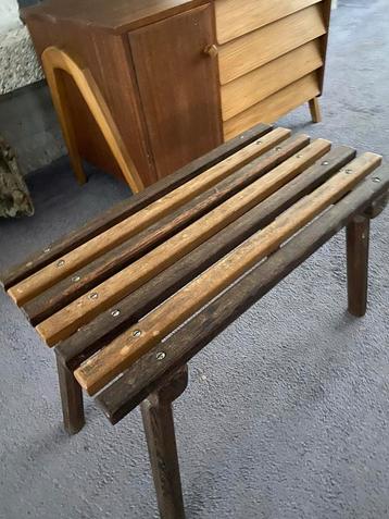 Vintage Voetenbankje/Bijzettafel - Uniek Jaren 60 Design beschikbaar voor biedingen