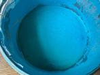 Gratis meenemen: blauwe muurverf (halve pot ca. 1,3l), Doe-het-zelf en Verbouw, Verf, Beits en Lak, Ophalen, Gebruikt, Blauw, Verf