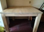 Te koop vierkante eiken tafel, Huis en Inrichting, Tafels | Eettafels, Ophalen