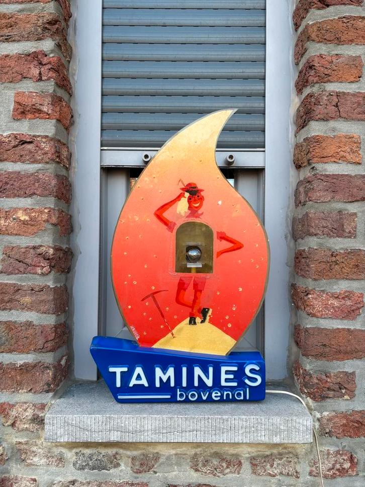 Vintage Tamines Bovenal lichtbak, Antiek en Kunst, Antiek | Lampen, Ophalen of Verzenden