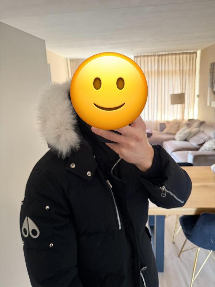 Moose Knuckles 3Q heren winterjas maat L wit bont, Kleding | Heren, Jassen | Winter, Gedragen, Maat 52/54 (L), Zwart, Ophalen of Verzenden