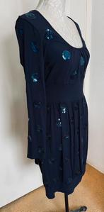 Juffrouw Jansen feestelijke jurk maat 38, Kleding | Dames, Jurken, Maat 38/40 (M), Blauw, Ophalen of Verzenden, Zo goed als nieuw
